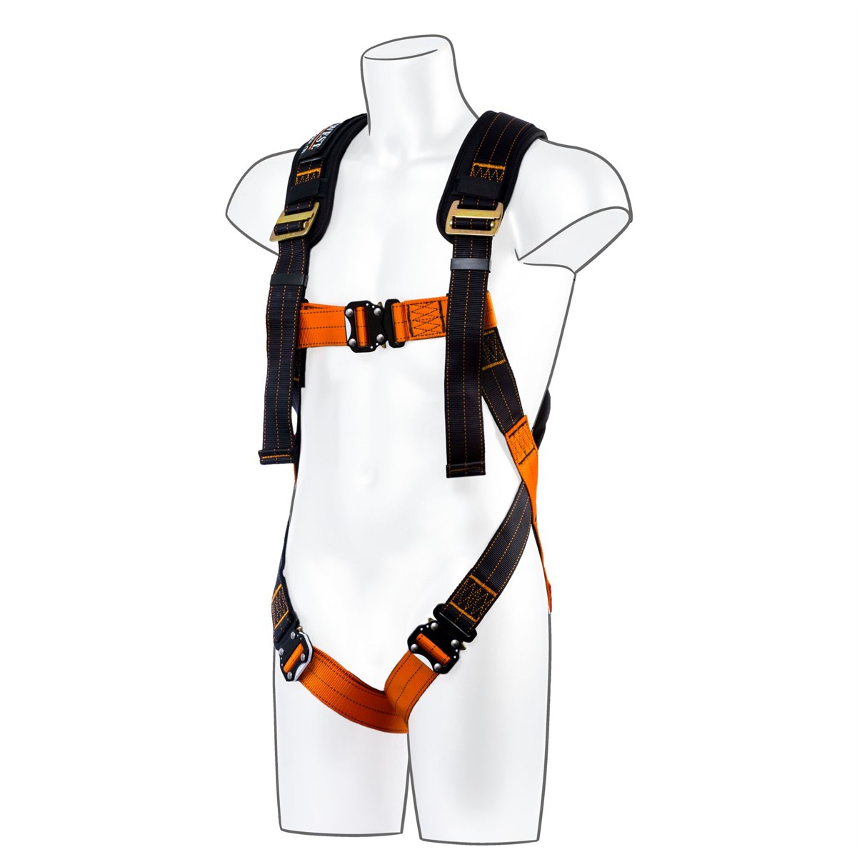 Portwest Ultra 1 Point Harness - Black/Orange