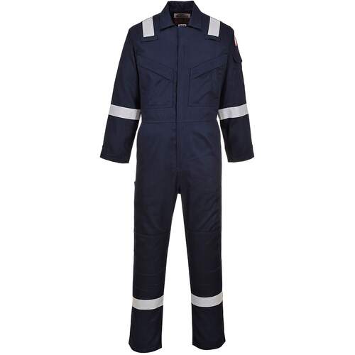 Flame Resistant Super Light Weight Anti-Static Coverall 210g - Navy Tall