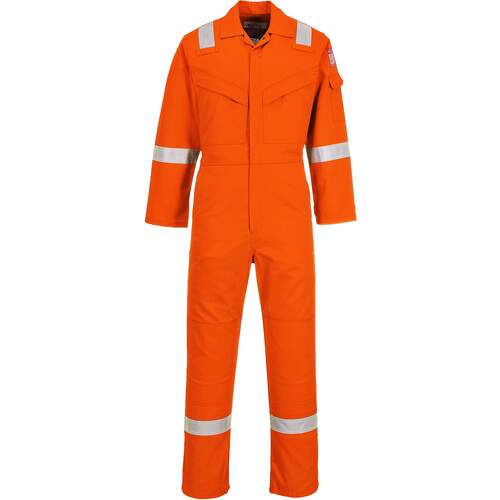 Flame Resistant Super Light Weight Anti-Static Coverall 210g - Orange