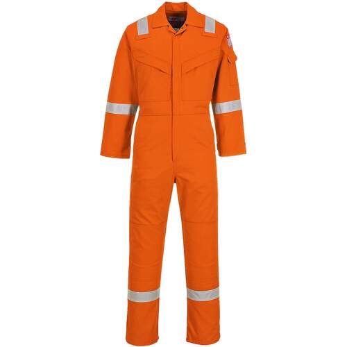 Flame Resistant Super Light Weight Anti-Static Coverall 210g - Orange Tall