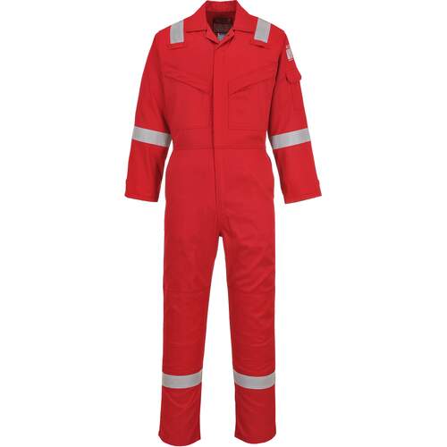 Flame Resistant Super Light Weight Anti-Static Coverall 210g - Red