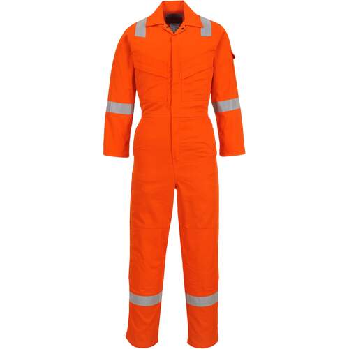 Portwest Flame Resistant Light Weight Anti-Static Coverall 280g - Orange