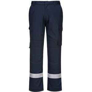 Portwest Bizflame Work Lightweight Stretch Panelled FR Trousers - Dark Navy