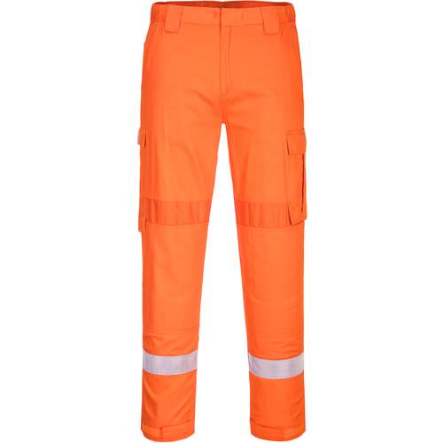 Portwest Bizflame Plus Lightweight Stretch Panelled Trouser - Orange