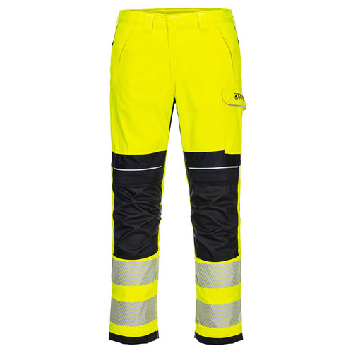 Portwest PW3 FR Hi-Vis Work Trousers - Yellow/Black