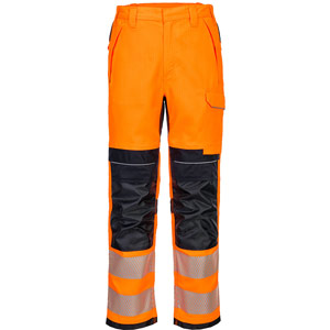 Portwest PW3 Modaflame Work HVO Multi-Norm FR Trousers - Orange/Navy