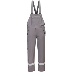 Portwest Bizflame Work+ FR Bib and Brace - Grey