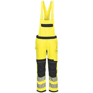 Portwest PW3 Modaflame Work Hi-Vis Multi-Norm FR Bib and Brace - Yellow/Black
