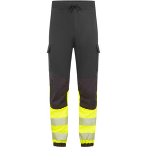 Portwest PW3 Modaflame Hi-Vis Class 1 FR Jogger - Black/Yellow