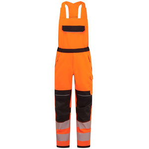 Portwest PW3 Modaflame Work HVO Multi-Norm FR Bib and Brace - Orange/Black
