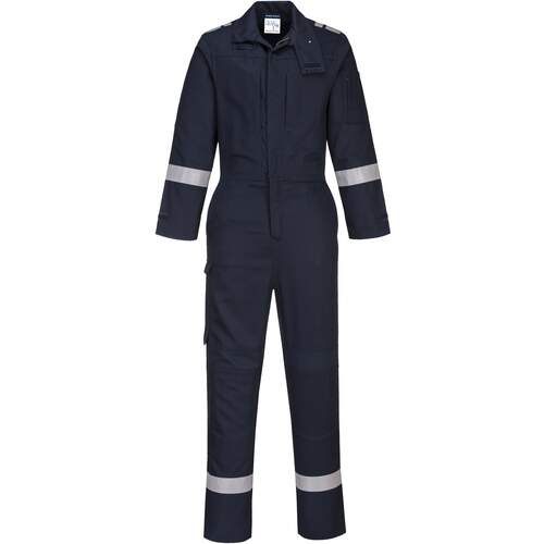 Portwest Bizflame Plus Stretch Panelled Coverall  - Navy