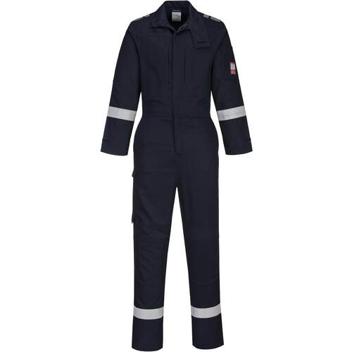 Portwest Bizflame Plus Lightweight Stretch Panelled Coverall  - Navy