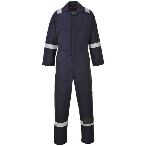 Portwest Flame Resistant Anti-Static Coverall 350g - Navy Tall