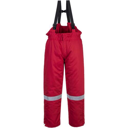 Portwest FR Anti-Static Winter Salopettes - Red