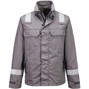 Portwest Bizflame Work+ FR Jacket - Grey