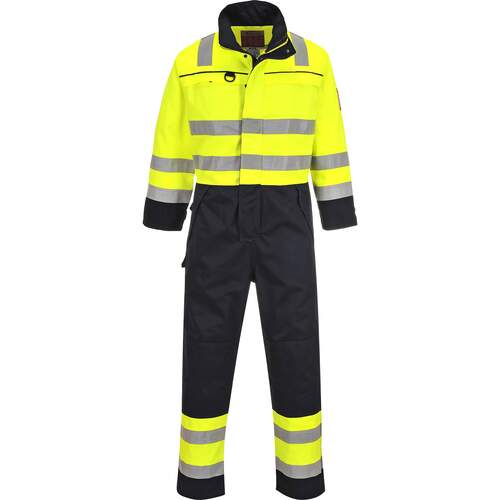 Portwest Hi-Vis Multi-Norm Coverall - Yellow/Navy