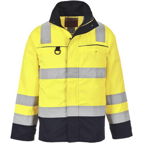 Portwest Hi-Vis Multi-Norm Jacket - Yellow/Navy