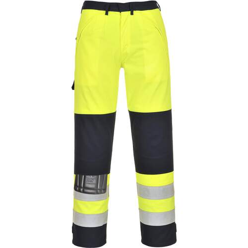 Portwest Hi-Vis Multi-Norm Trousers - Yellow/Navy
