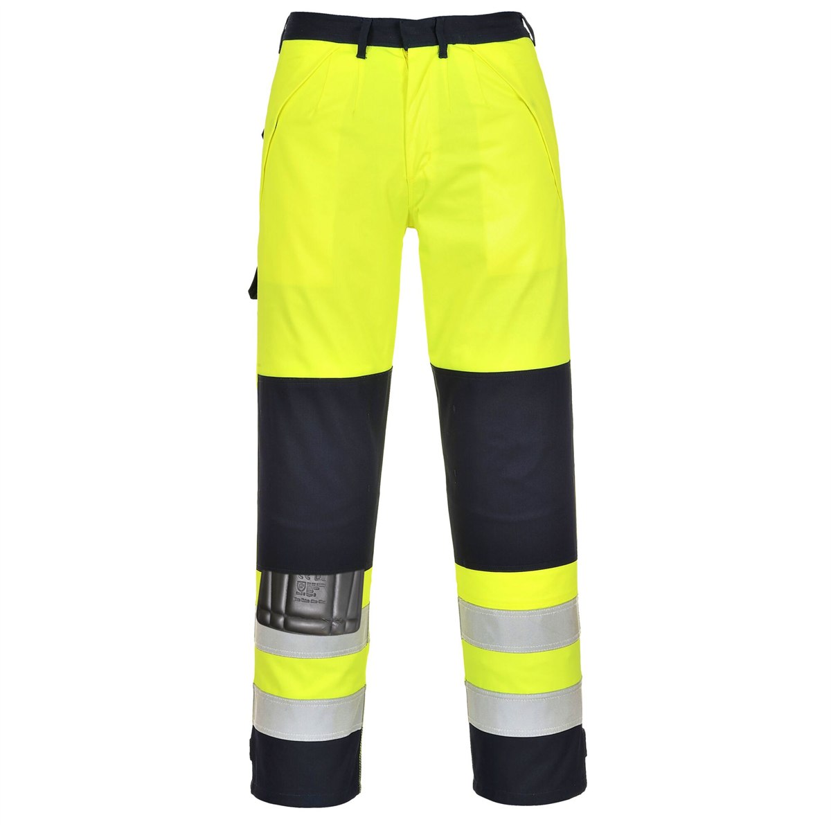 Portwest Hi-Vis Multi-Norm Trousers - Yellow/Navy