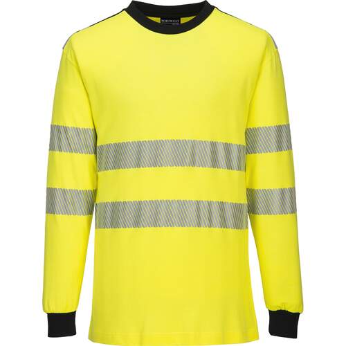 Portwest WX3 Flame Resistant Hi-Vis T-Shirt - Yellow/Black