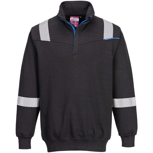Portwest WX3 Flame Resistant Sweatshirt - Black