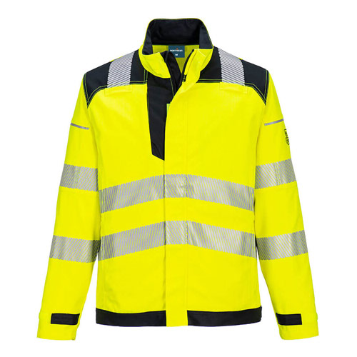 Portwest PW3 FR Hi-Vis Work Jacket - Yellow/Black