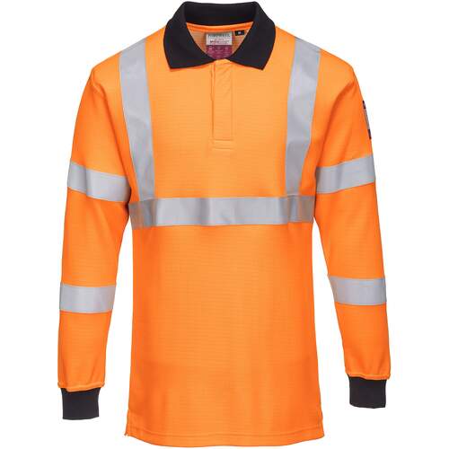 Portwest Flame Resistant RIS Polo Shirt - Orange