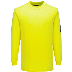 Portwest Modaflame Knit FR Long Sleeve T-Shirt - Yellow