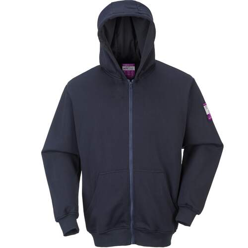 FR Zip Front Hooded Sweatshirt - Navy