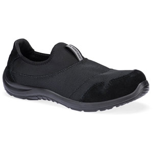 Portwest Steel Textile Slip On Shoe S1P SR FO ESD - Black