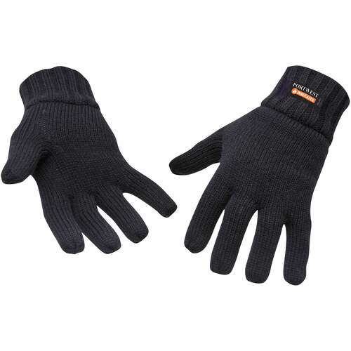 Portwest Knit Glove Insulatex Lined - Black