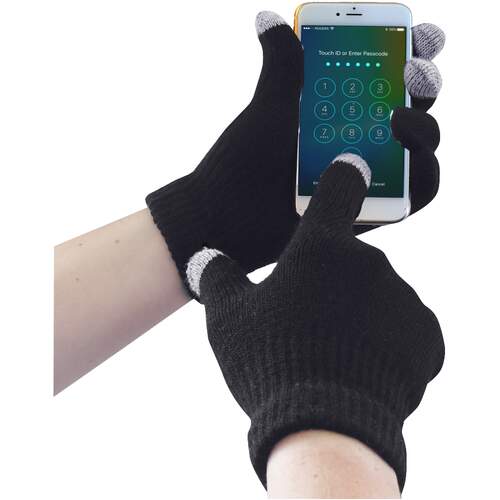 Portwest Touchscreen Knit Glove - Black