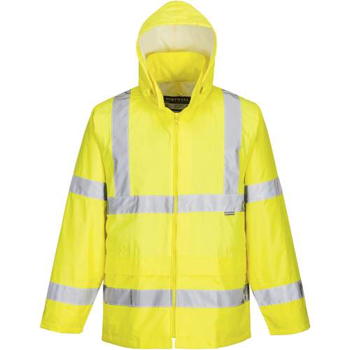 Portwest Hi-Vis Rain Jacket - Yellow