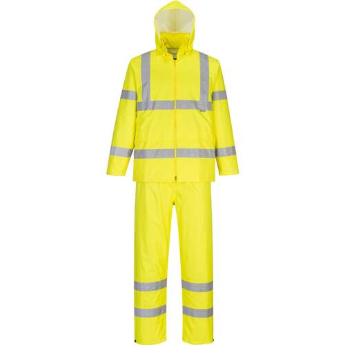 Portwest Hi-Vis Packaway Rainsuit - Yellow
