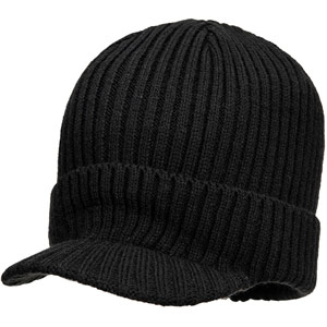 Portwest Beanie Hat with Peak - Black