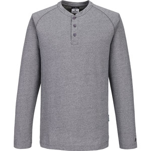Portwest KA3 Henley T-Shirt L/S - Zoom Grey
