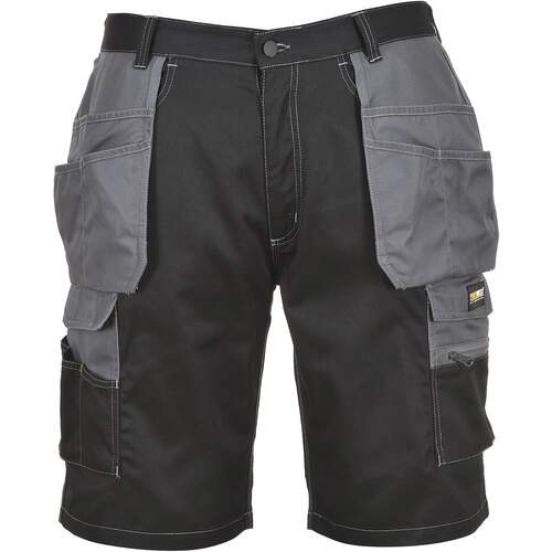 Portwest Granite Holster Shorts - Black/Zoom Grey