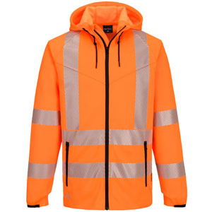 Portwest KX3 Sport Hi-Vis Zipped Hoodie  - Orange