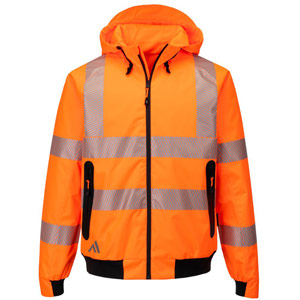 Portwest KX3 Sport Hi-Vis Rain Bomber - Orange
