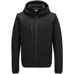 Portwest KX3 Sport Zip Hooded Sweater - Black