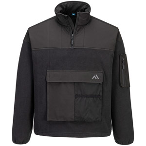 Portwest KX3 Sport 1/4 Zip Fleece - Black