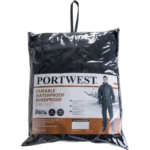 Portwest Sealtex Essential Rainsuit (2 Piece Suit) - Navy