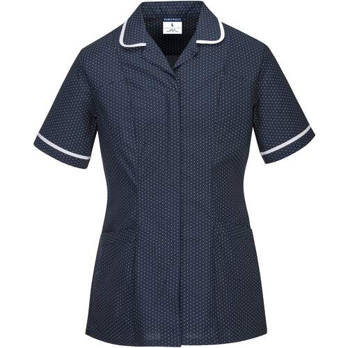 Stretch Classic Care Home Tunic - Navy