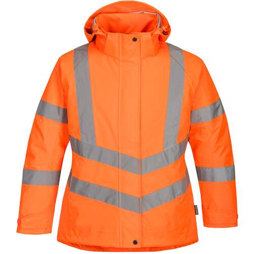 Portwest Women's Hi-Vis Winter Jacket - Orange