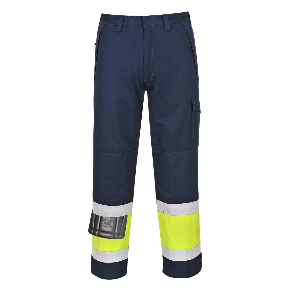 Portwest Hi-Vis Modaflame Trouser - Yellow/Navy