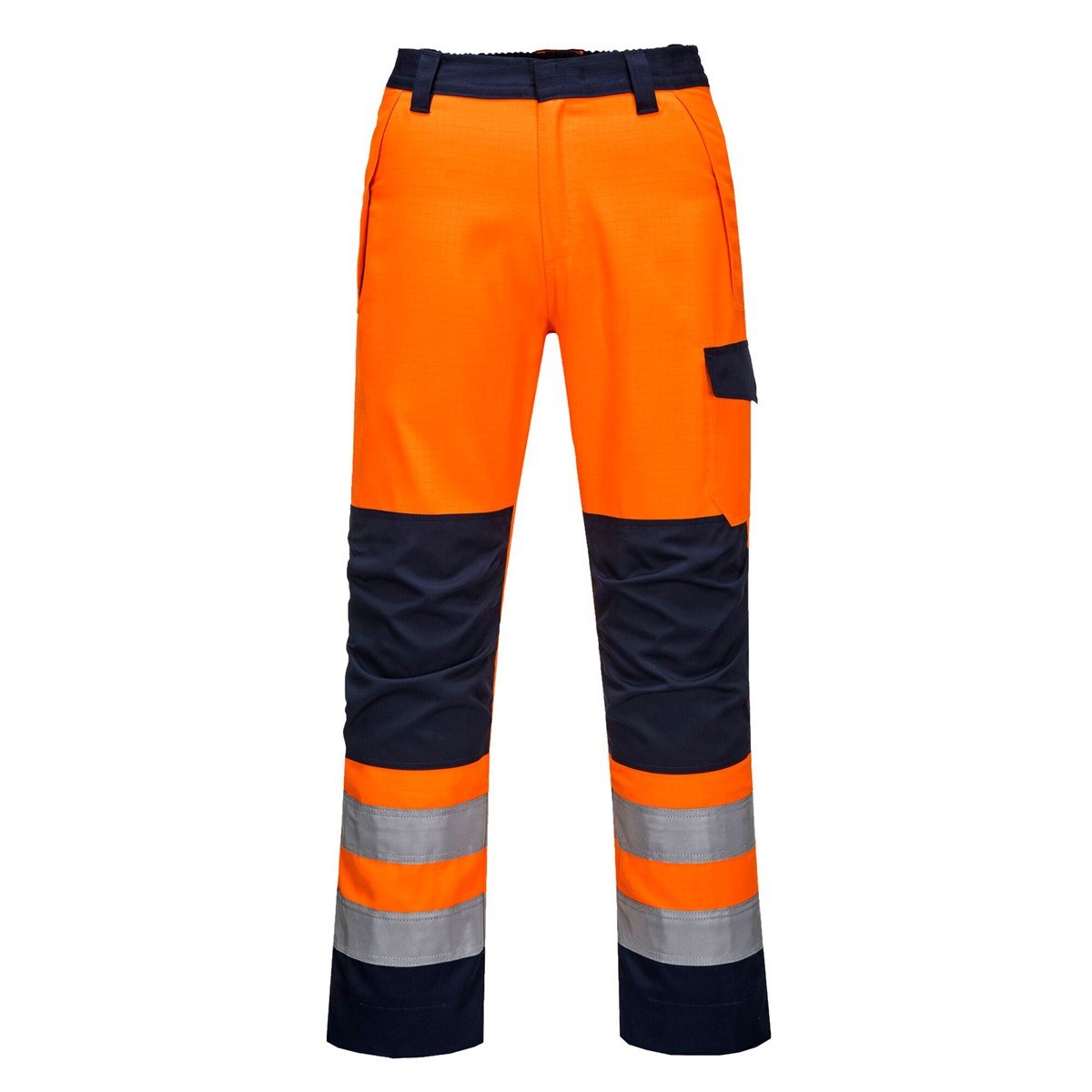 Portwest Modaflame RIS Orange/Navy Trouser - Orange/Navy