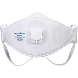 Portwest Trifold Valved Dolomite FFP3 Respirator (Pk10) - White
