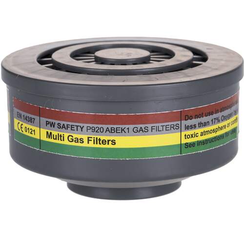 Portwest ABEK1 Gas Filter Special Thread Connection - Grey