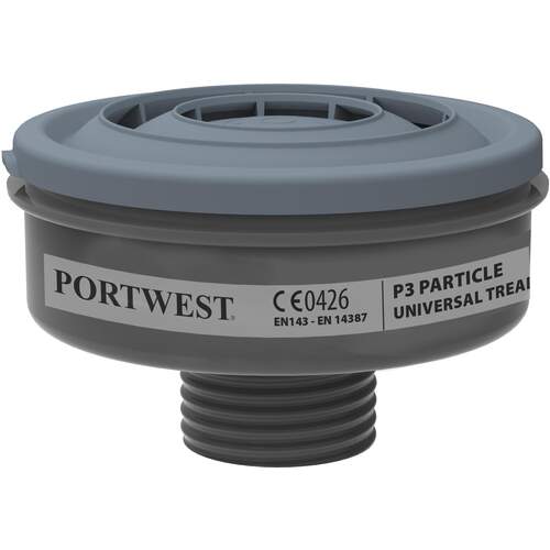 Portwest P3 Particle Filter Universal Thread - Black