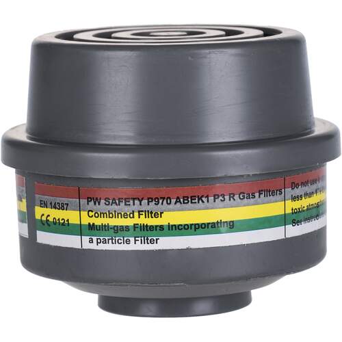 Portwest ABEK1P3 Combination Filter Special Thread Connection - Grey